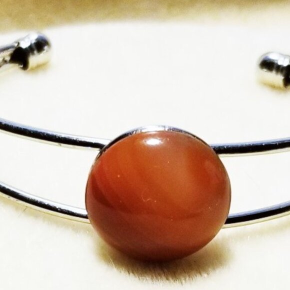 Banded Agate Cuff Bracelets - Picture 6 of 6